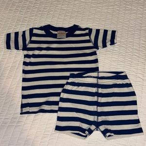 Hanna Andersson striped short pajamas